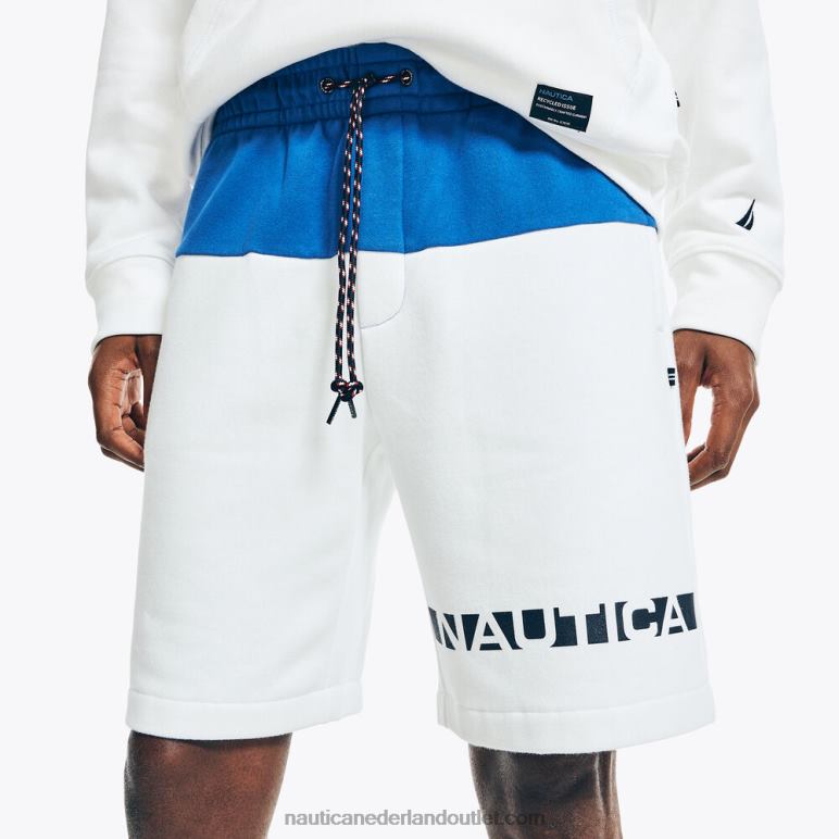 duurzaam vervaardigde 9 \"colorblock short zeil wit Nautica 0828F104 Heren