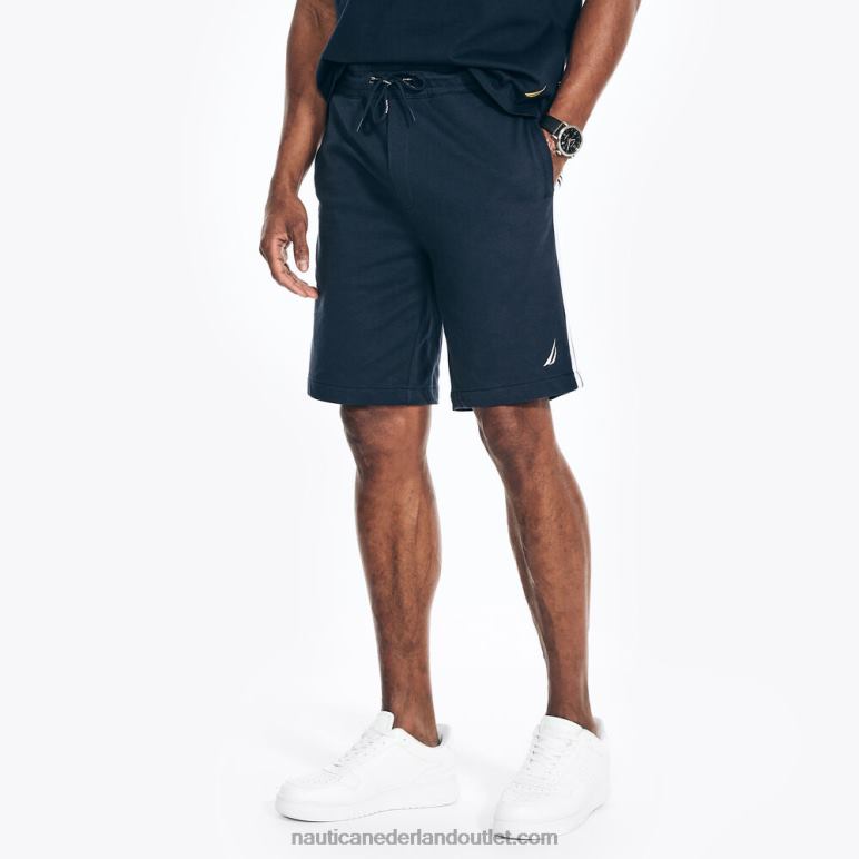 grote en lange badstof short van 9 inch marine Nautica 0828F440 Heren