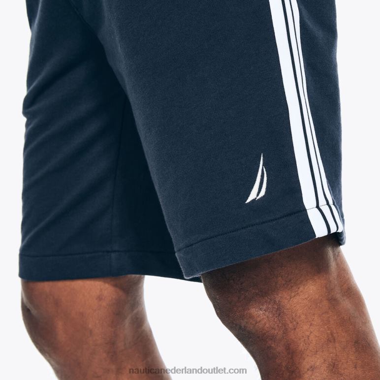 grote en lange badstof short van 9 inch marine Nautica 0828F440 Heren