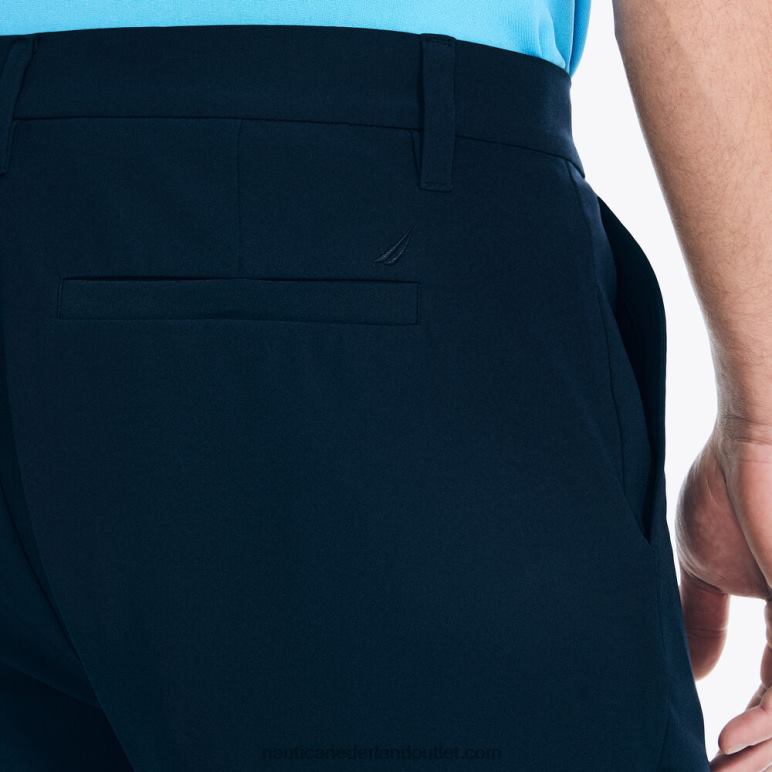 navtech 8,5\" slim-fit korte broek marine Nautica 0828F55 Heren