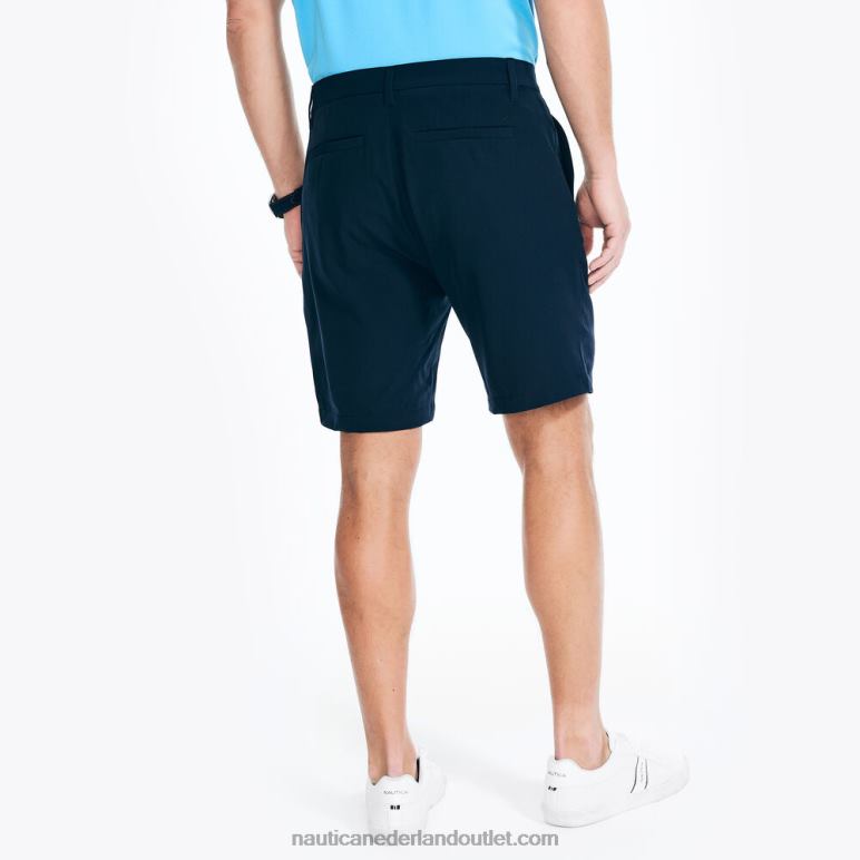 navtech 8,5\" slim-fit korte broek marine Nautica 0828F55 Heren
