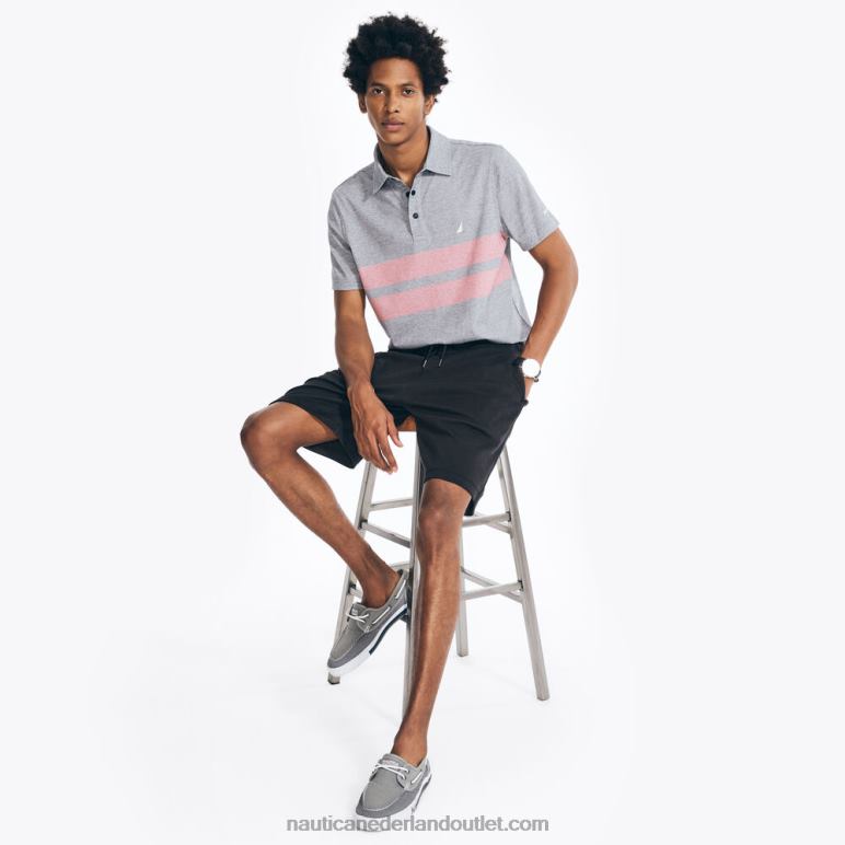 navtech 9\" korte prestatie echt zwart Nautica 0828F100 Heren