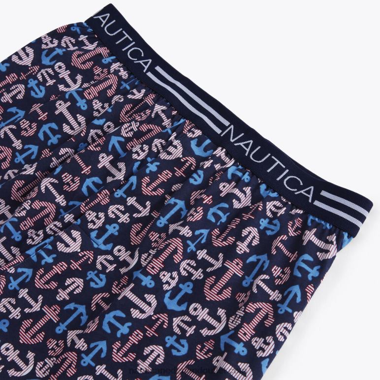 boxershort met ankerprint echte marine Nautica 0828F652 Heren