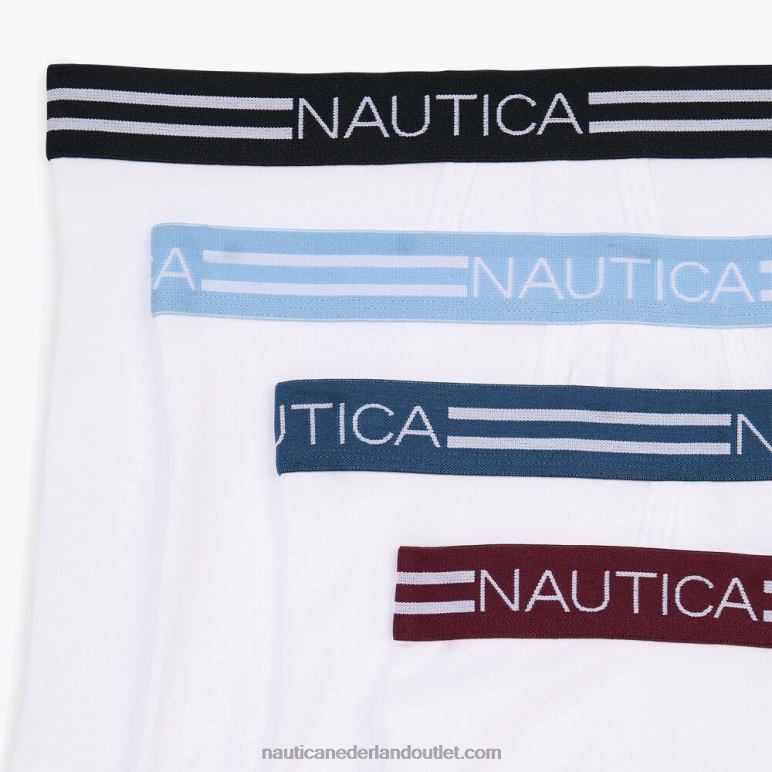 katoenen boxershorts 4-pack abalone heide Nautica 0828F686 Heren