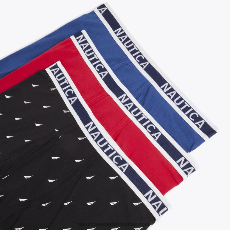 katoenen stretch boxershorts 3-pack zinfandel Nautica 0828F97 Heren