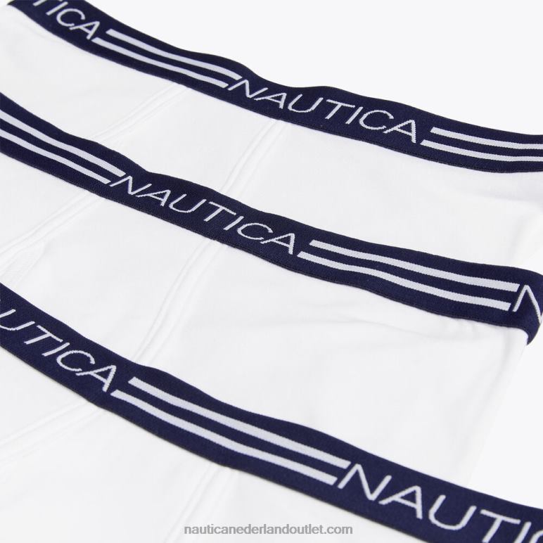 klassieke boxershorts 3-pack Helder wit Nautica 0828F458 Heren