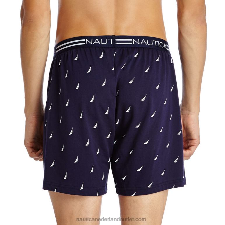stretch gebreide boxershorts capri blauw Nautica 0828F70 Heren