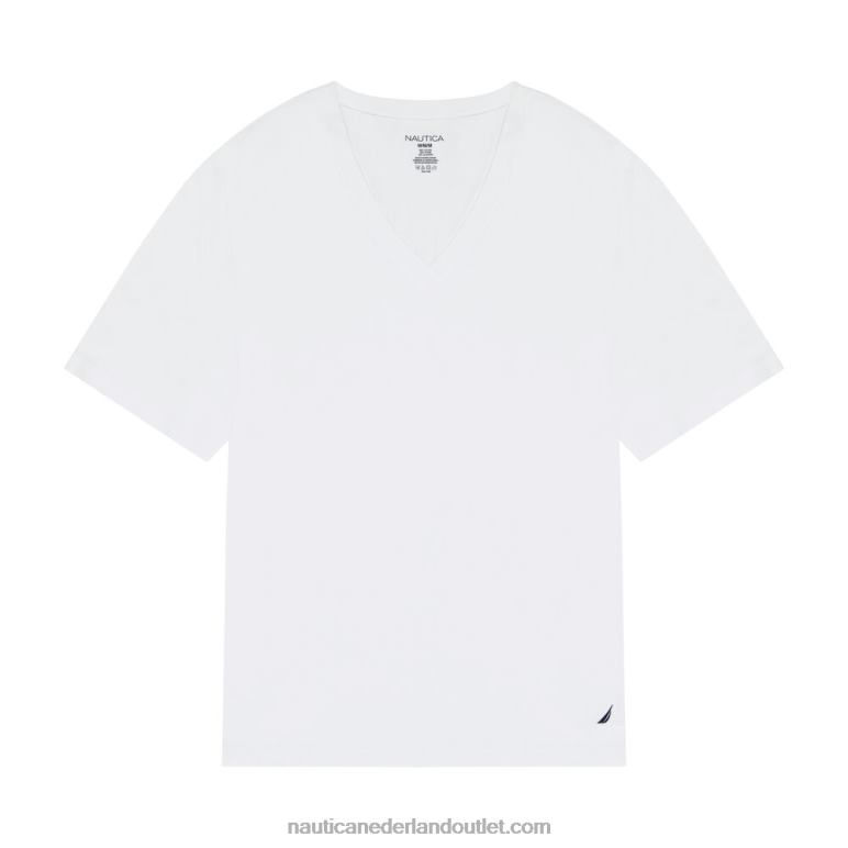 v-hals t-shirts 3-pack bruinen Nautica 0828F216 Heren