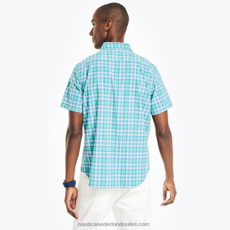 duurzaam vervaardigd geruit overhemd met korte mouwen Nijl Nautica 0828F348 Heren