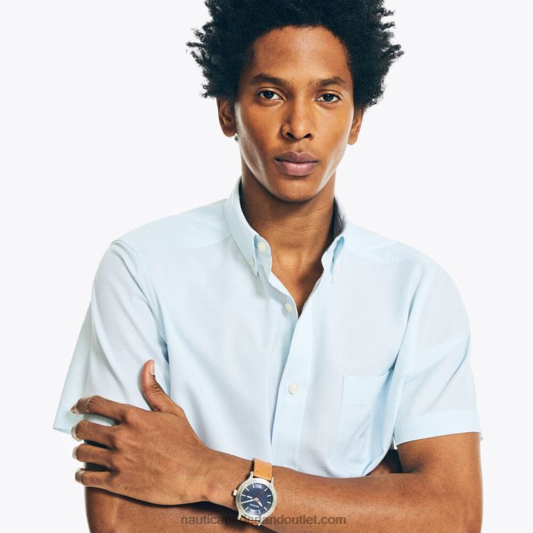 groot en lang stevig oxford overhemd zee mist Nautica 0828F518 Heren