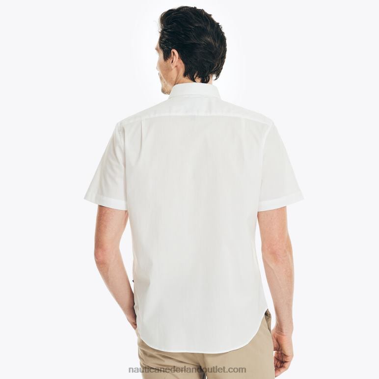 kreukvrij werkoverhemd met korte mouwen Helder wit Nautica 0828F519 Heren