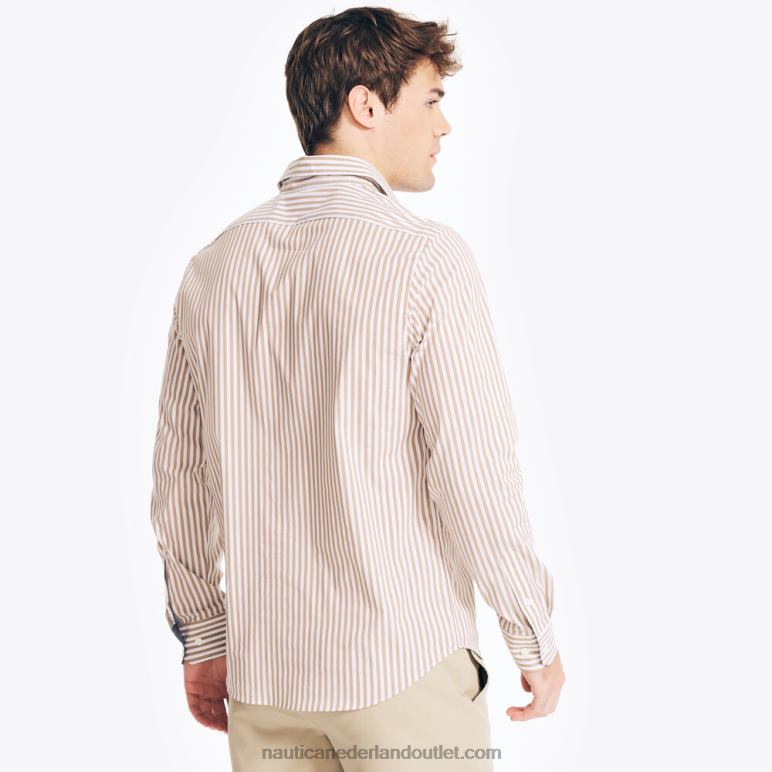 navtech trim fit gestreept overhemd allemaal kruiden Nautica 0828F260 Heren