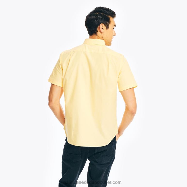 oxford overhemd met korte mouwen gele narcis Nautica 0828F620 Heren