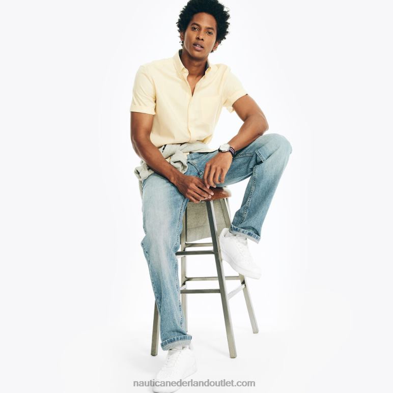 oxford overhemd met korte mouwen zonneschijn Nautica 0828F13 Heren