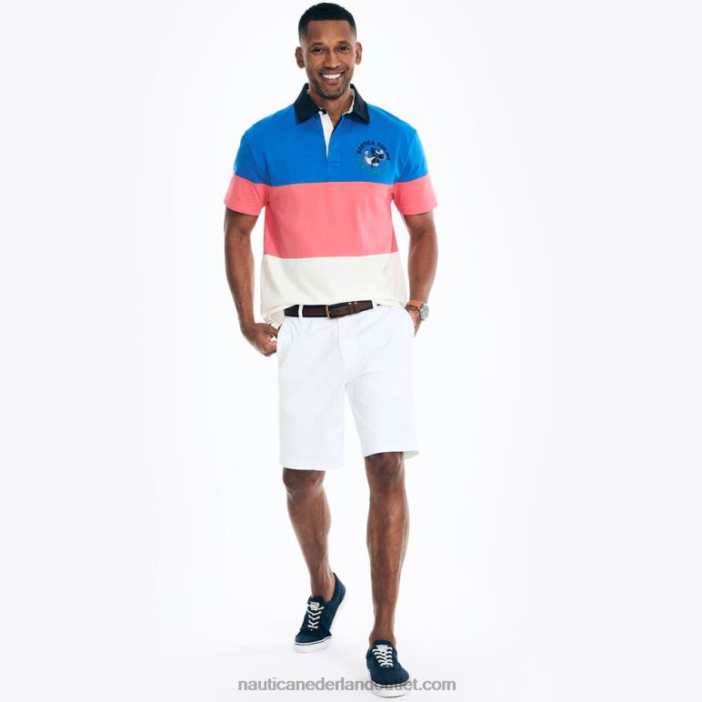 Rugby poloshirt met relaxte pasvorm echte marine Nautica 0828F467 Heren