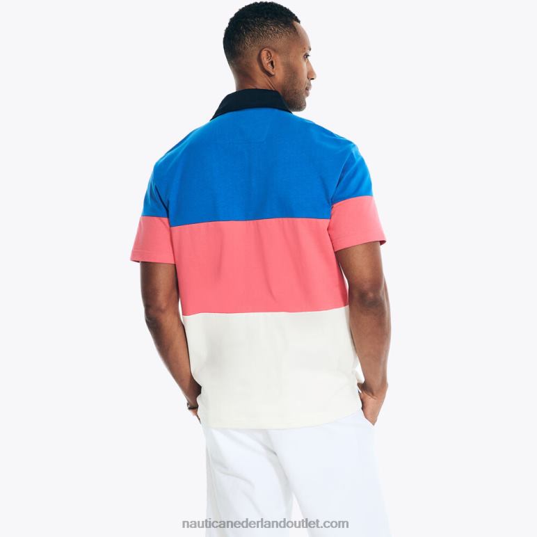 Rugby poloshirt met relaxte pasvorm echte marine Nautica 0828F467 Heren