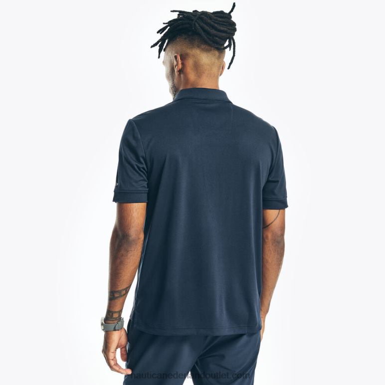 grote en lange gestreepte polo van navtech met klassieke pasvorm marine Nautica 0828F414 Heren