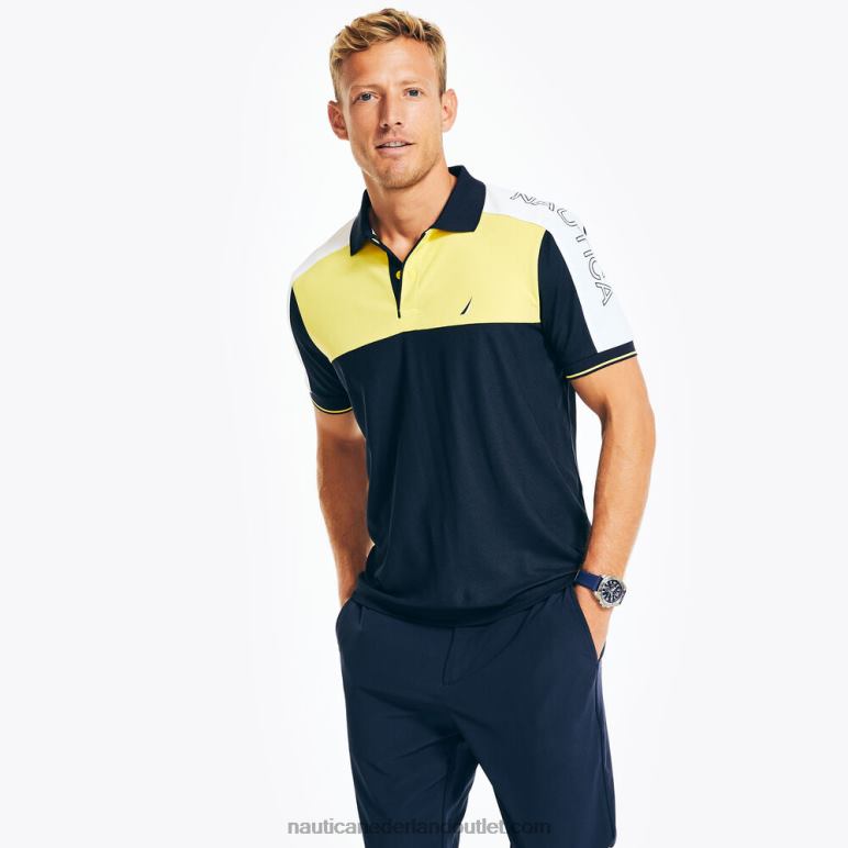 navtech duurzaam vervaardigde classic fit polo marine Nautica 0828F373 Heren