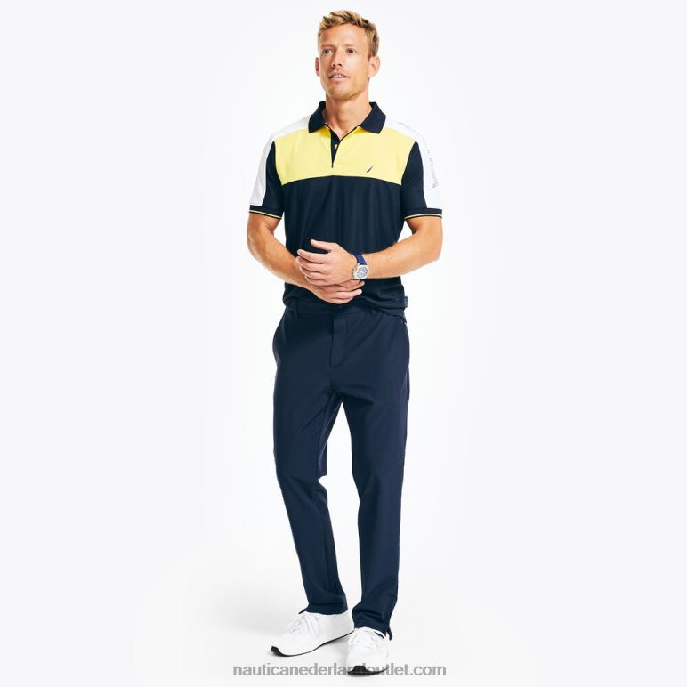 navtech duurzaam vervaardigde classic fit polo marine Nautica 0828F373 Heren