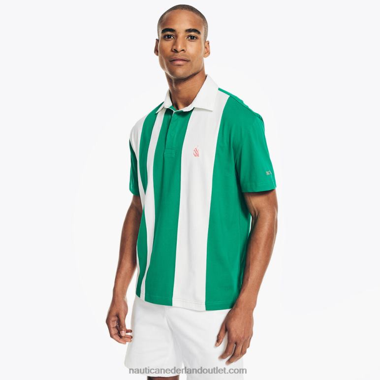 rugby poloshirt met klassieke pasvorm donkere dille Nautica 0828F479 Heren