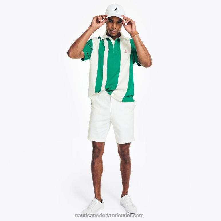 rugby poloshirt met klassieke pasvorm donkere dille Nautica 0828F479 Heren