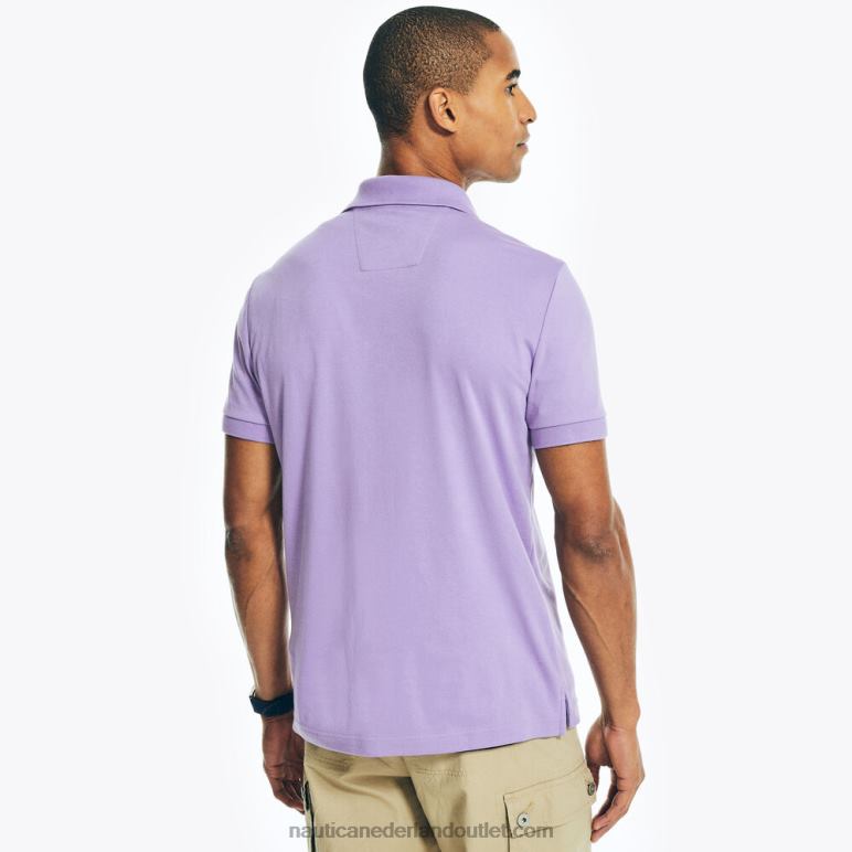 slim fit interlock deck polo oceaan violet Nautica 0828F10 Heren