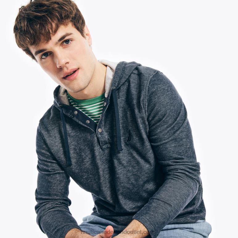 Hoodie met trekkoord marine Nautica 0828F678 Heren