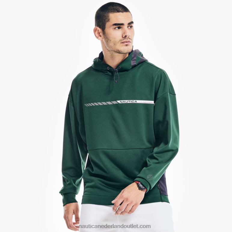 competitie duurzaam vervaardigde hoodie met logo kosmische varen Nautica 0828F566 Heren