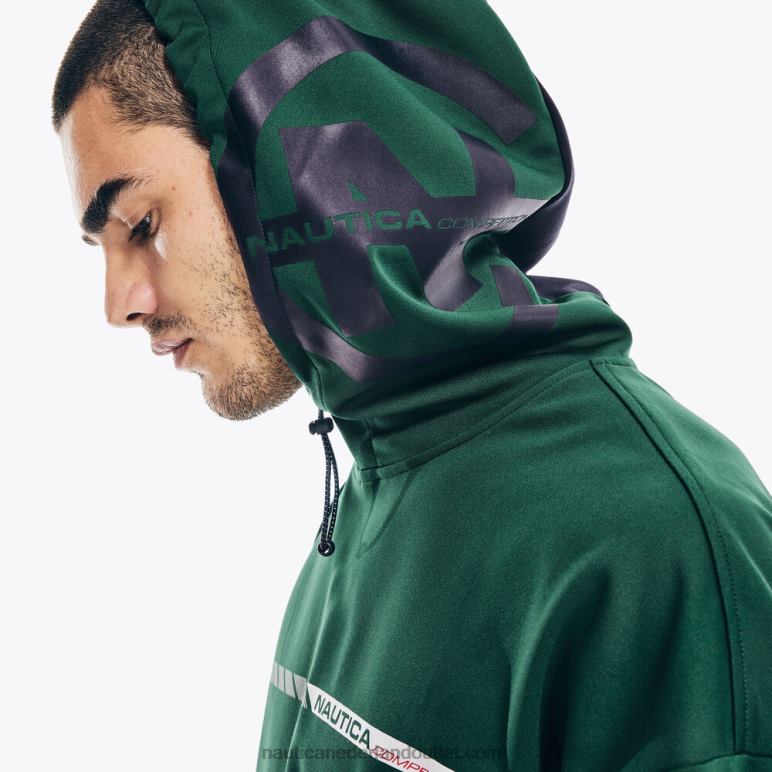 competitie duurzaam vervaardigde hoodie met logo kosmische varen Nautica 0828F566 Heren