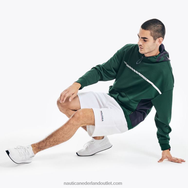 competitie duurzaam vervaardigde hoodie met logo kosmische varen Nautica 0828F566 Heren