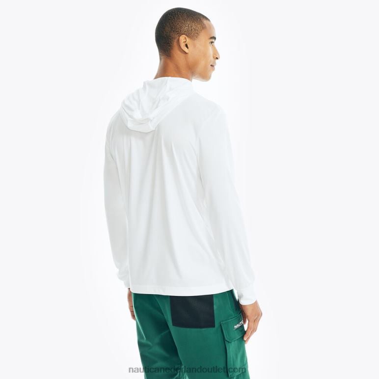 competitie duurzaam vervaardigde pullover hoodie Helder wit Nautica 0828F386 Heren
