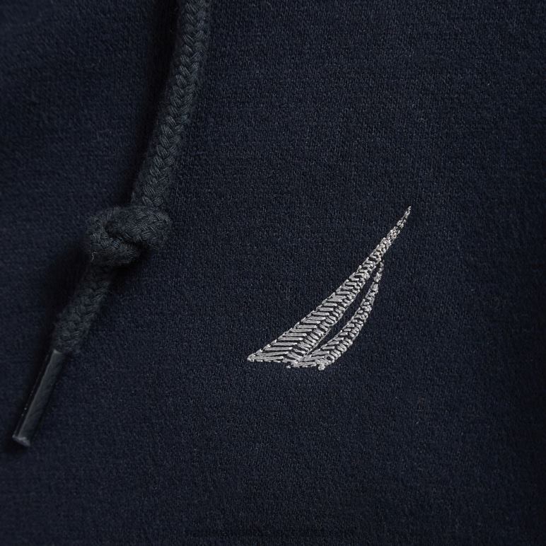 grote en lange hoodie met volledige rits marine Nautica 0828F647 Heren
