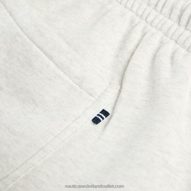 grote en lange j-class fleece joggingbroek houtskool Nautica 0828F645 Heren