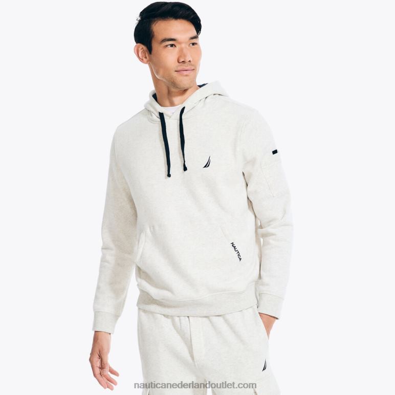 hoodie met praktische zak houtskool Nautica 0828F189 Heren