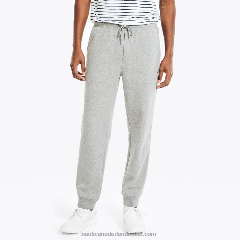 j-klasse fleece joggingbroek steengrijze heide Nautica 0828F493 Heren