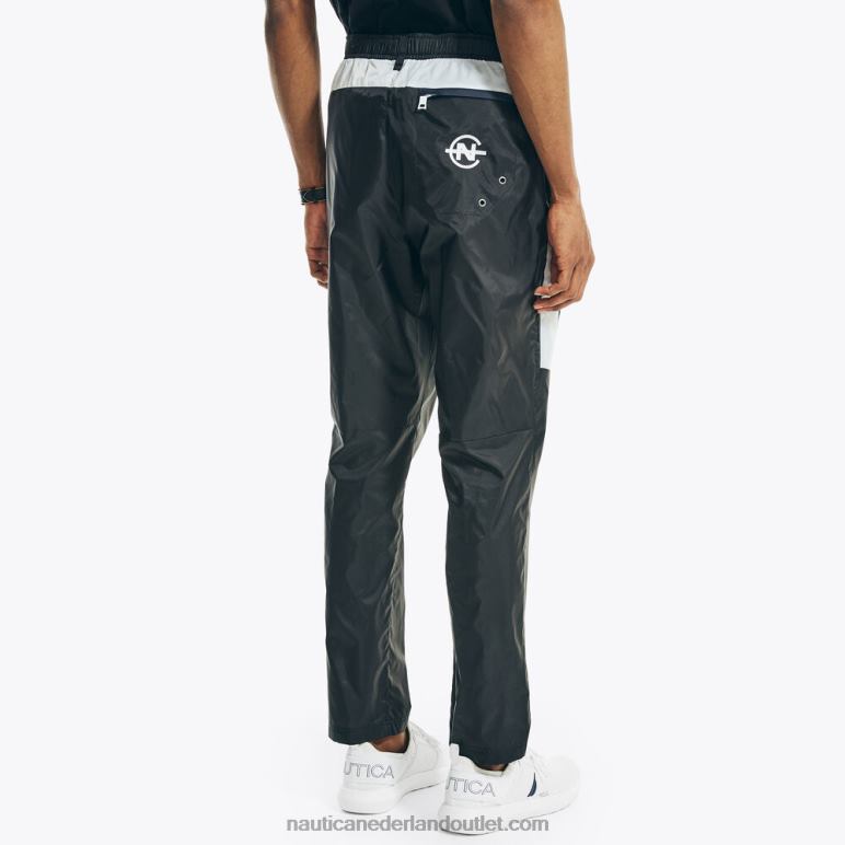 wedstrijd colorblock pull-on broek echt zwart Nautica 0828F262 Heren