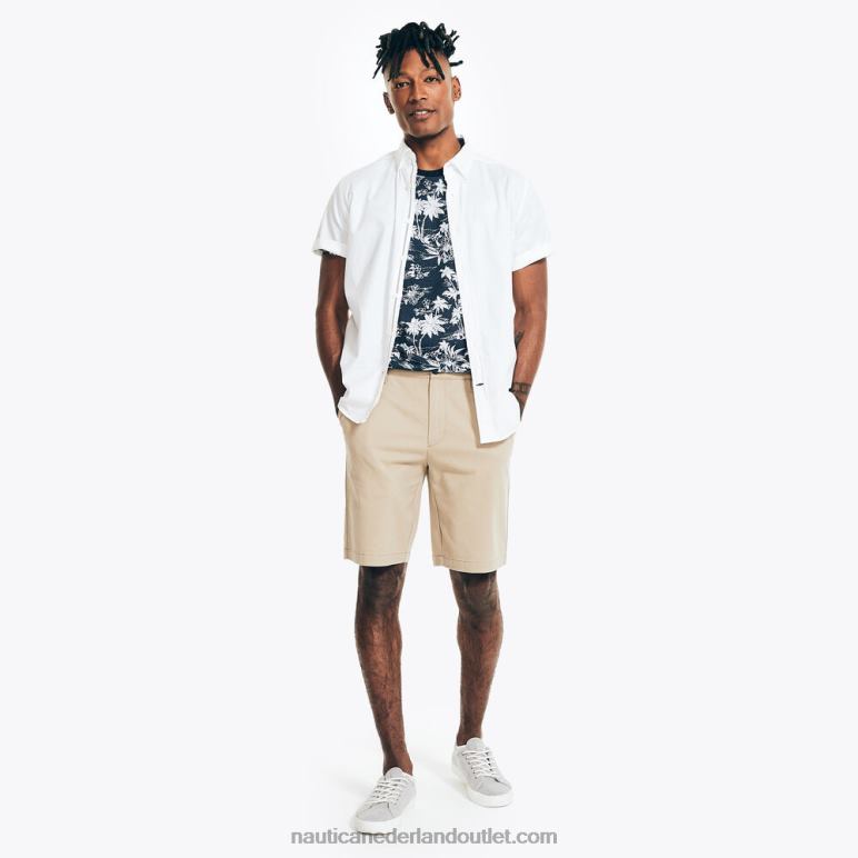 big & tall duurzaam vervaardigd T-shirt met print marine Nautica 0828F583 Heren