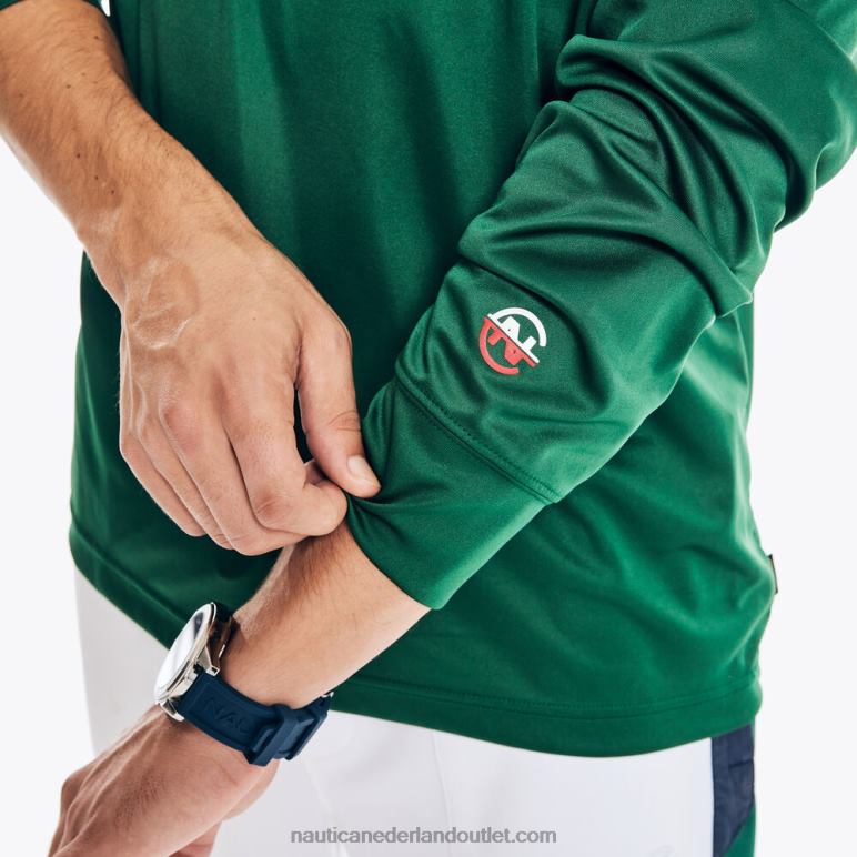 competitie duurzaam vervaardigd T-shirt met lange mouwen kosmische varen Nautica 0828F151 Heren