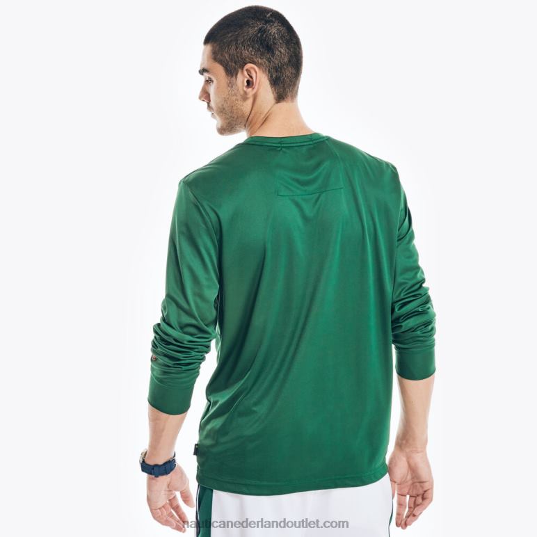 competitie duurzaam vervaardigd T-shirt met lange mouwen kosmische varen Nautica 0828F151 Heren