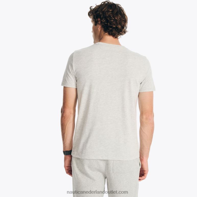 duurzaam vervaardigd ocean challenge grafisch t-shirt grijze heide Nautica 0828F416 Heren
