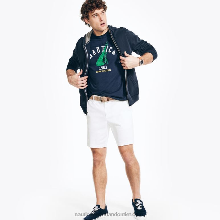 duurzaam vervaardigd ocean challenge grafisch t-shirt marine Nautica 0828F26 Heren