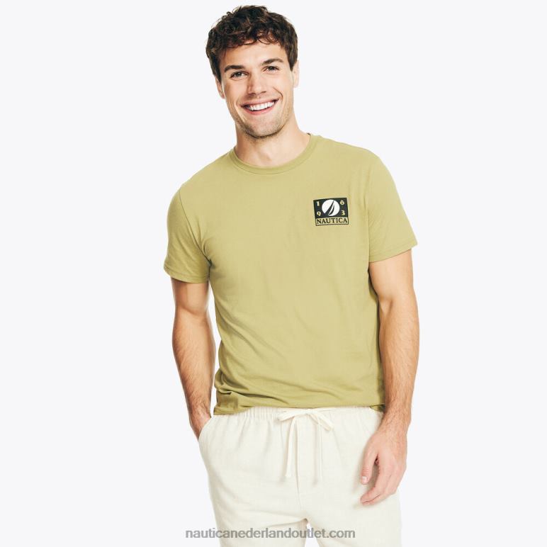 duurzaam vervaardigd zeilgrafisch T-shirt oxyde Nautica 0828F202 Heren