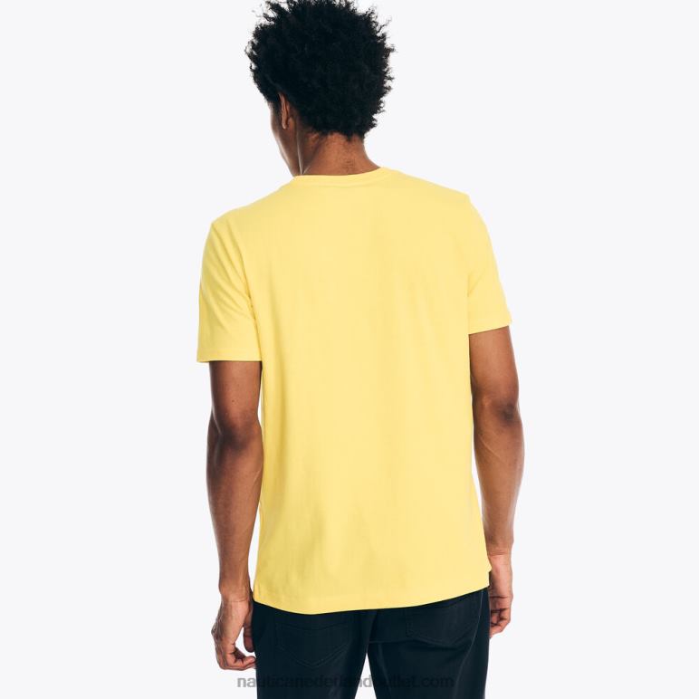 duurzaam vervaardigd zeilteam grafisch t-shirt goudsbloem Nautica 0828F360 Heren