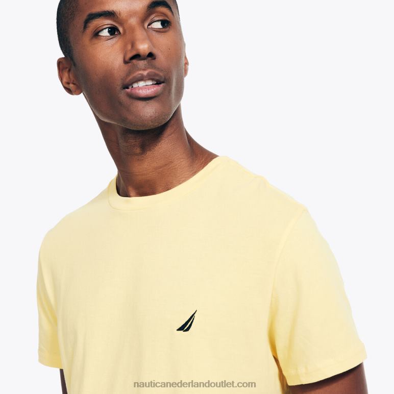 effen T-shirt met ronde hals esp goud Nautica 0828F1 Heren