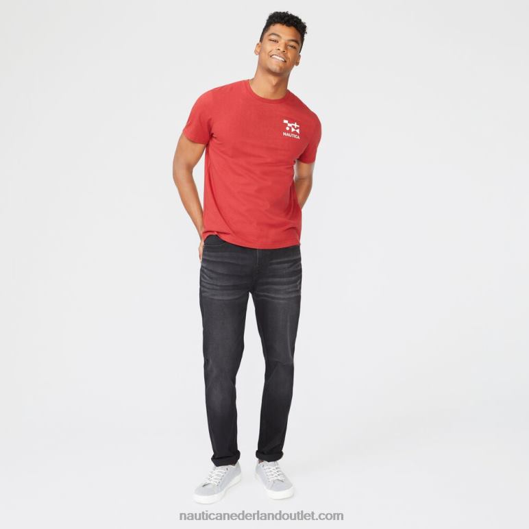 groot en lang duurzaam vervaardigd grafisch t-shirt lotus Nautica 0828F719 Heren