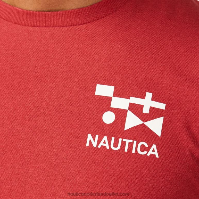 groot en lang duurzaam vervaardigd grafisch t-shirt lotus Nautica 0828F719 Heren