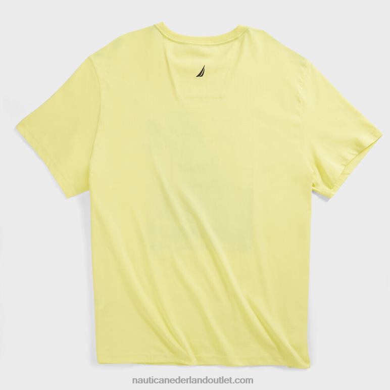 groot en lang zeilplank grafisch t-shirt stoffig honinggoud Nautica 0828F687 Heren