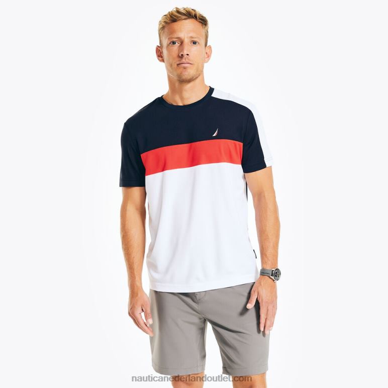 navtech duurzaam vervaardigd t-shirt marine Nautica 0828F379 Heren