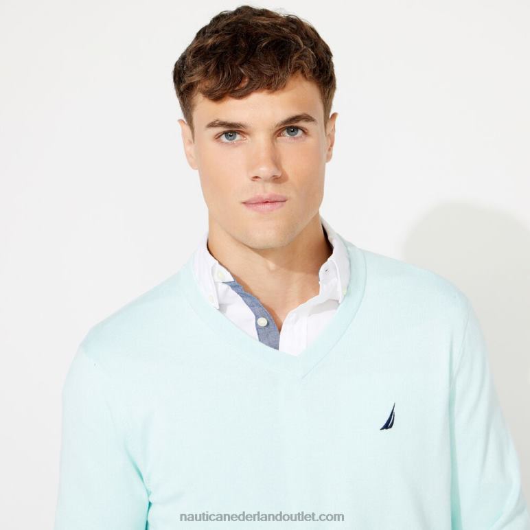 big & tall navtech trui met v-hals aquabreeze Nautica 0828F698 Heren