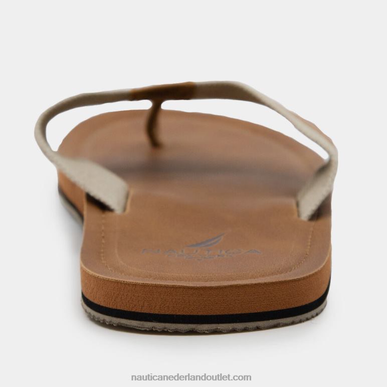 Sandalen met logo-reliëf militaire kleur Nautica 0828F79 Heren